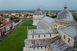 View of the Cathedral from the Leaning Tower, Pisa, Italy